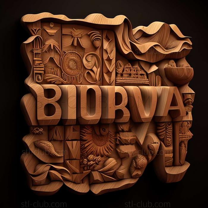 3D model Bolivia  Plurinational State of Bolivia (STL)